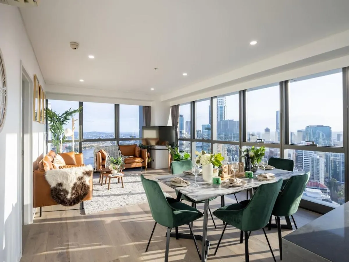 Luxury 3Br Suite Stunning Skyline-River-View At Cbd Brisbane